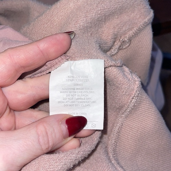 Whisper Ladies Oversized Turtleneck Sweatshirt. Medium. Pale pink - Picture 12 of 13